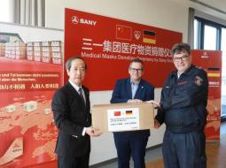 SANY Donates 130,000 Medical Masks to Countries Fighting COVID-19 with First Bat
