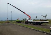 SANYPALFINGER truck-mounted cranes participated in typhoon relief efforts in Ind